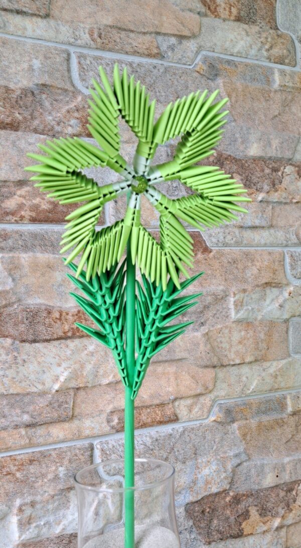 Fantasy Blume - Grün - handgefertigte, dekorative Blüte