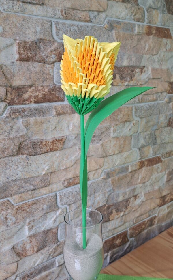 Tulpe - Gelb, Orange - elegante, pflegefreie Dekoration