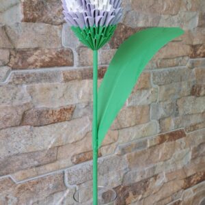 Tulpe - Violet, Weiß - eine filigrane Dekoration – Bild 2