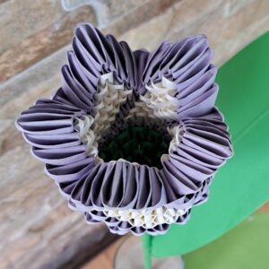 Tulpe - Violet, Weiß - eine filigrane Dekoration – Bild 1