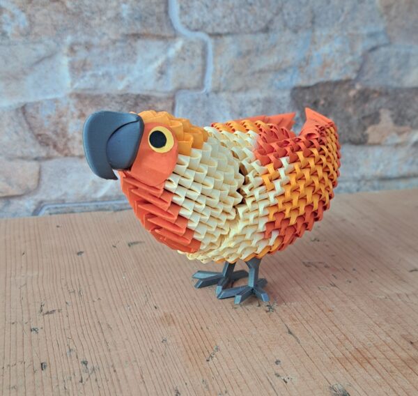 Papagei - mit 3 verschiedenen Orangtönen