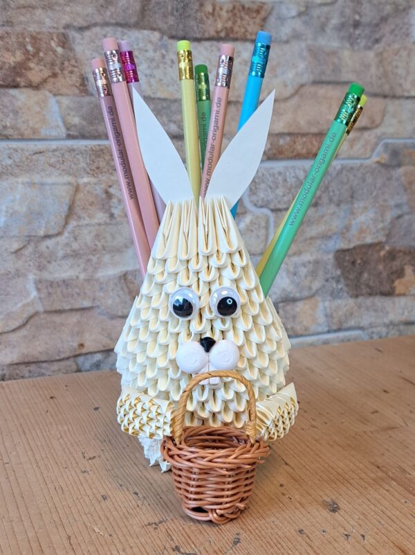 Hase - Osterhase - Stifthalter - Chamoise