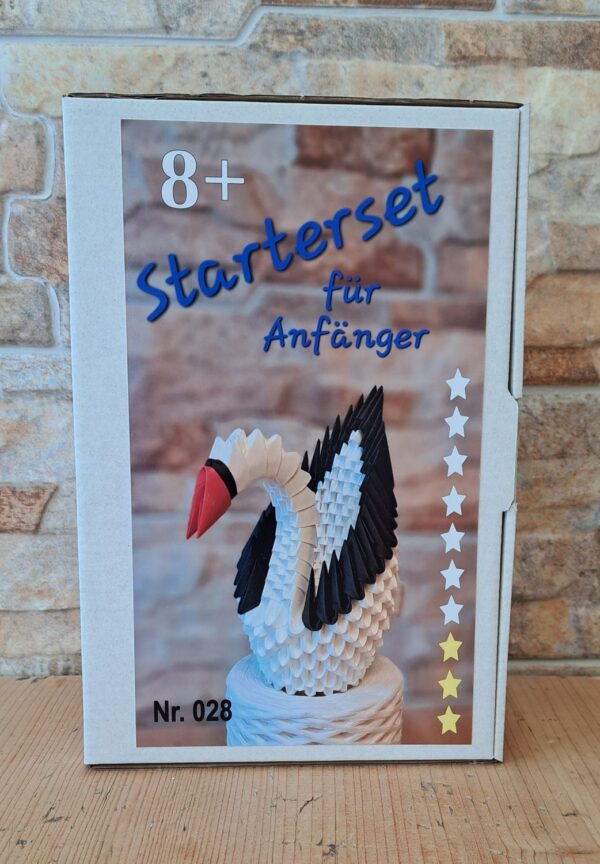 Schwan - mit schwarzem Kranz - Starterset