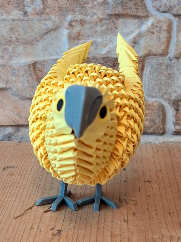 Papagei - in einem Intensiv Gelbton