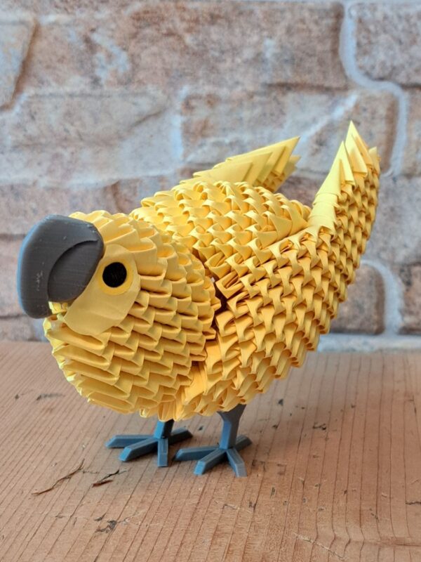 Papagei - in einem Intensiv Gelbton