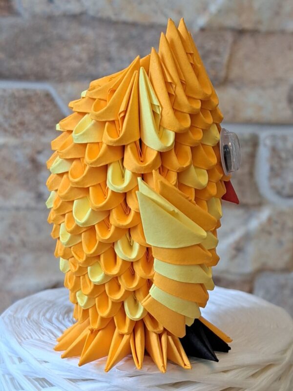 Eule - Klein - in den Farben Orange, Gelb