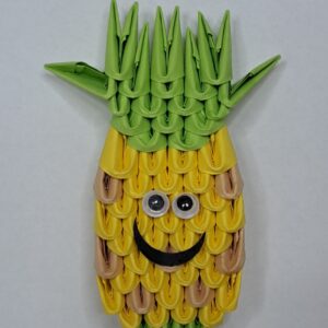 Ananas Magnetfigur Origami