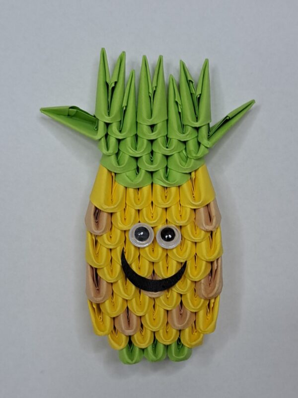 Ananas Magnetfigur Origami