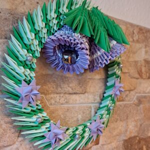 Weinachtskranz - Violet - zum Aufhängen – Bild 4