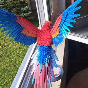 Papagei auf Ständer - Rot - 3d-Druck – Bild 7