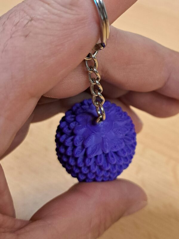 Ei - Violett - Schlüsselanhänger - 3d-Druck