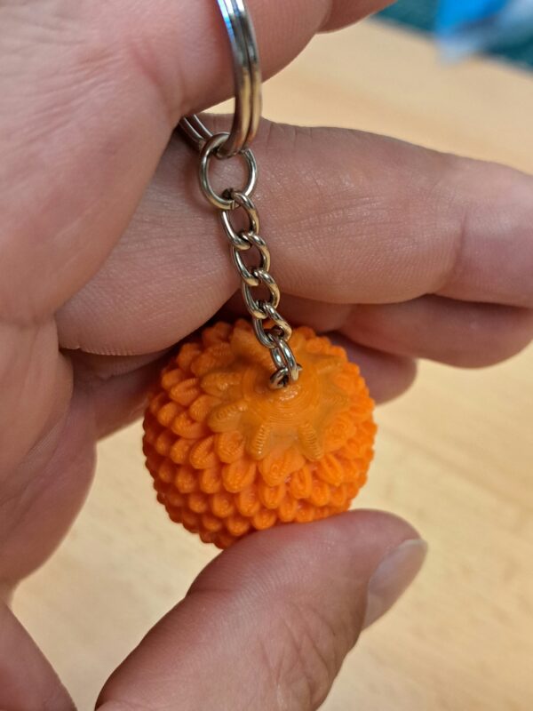 Ei - Orange - Schlüsselanhänger - 3d-Druck
