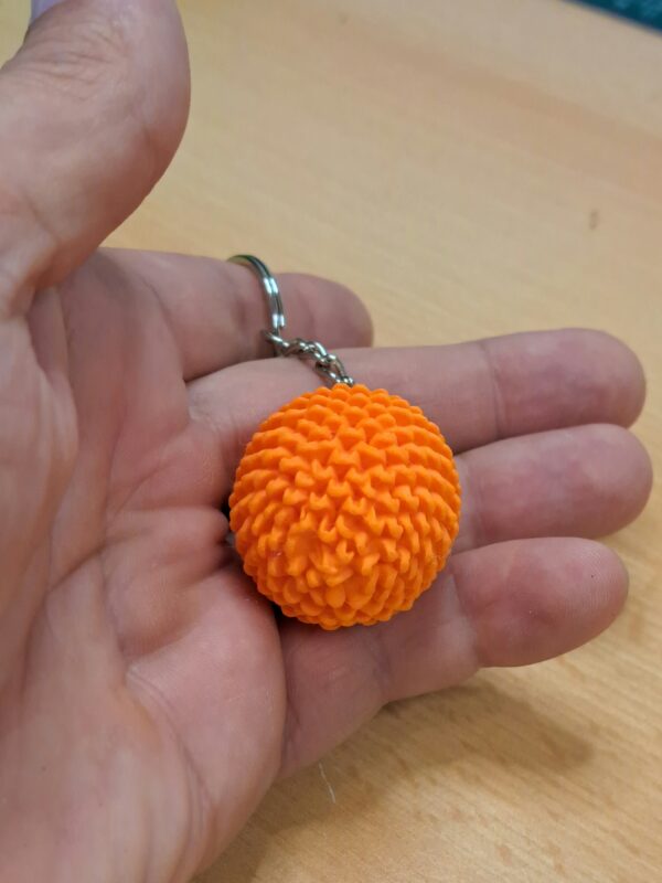 Ei - Orange - Schlüsselanhänger - 3d-Druck