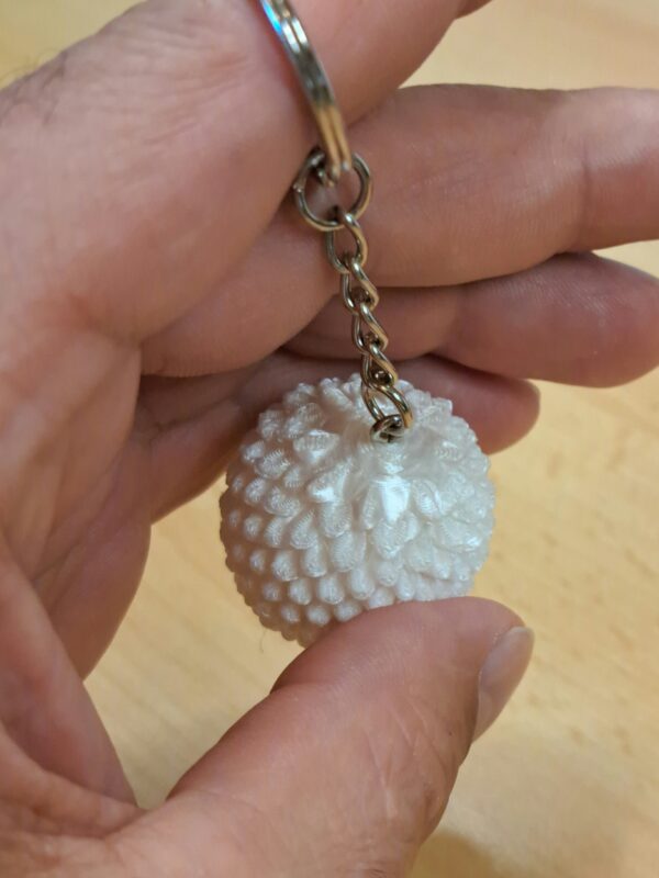 Ei - Weiß - Schlüsselanhänger - 3d-Druck
