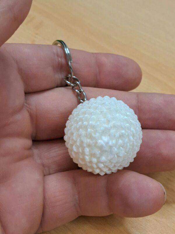Ei - Weiß - Schlüsselanhänger - 3d-Druck